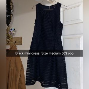 Black mini dress